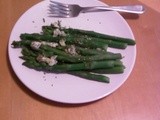 Asparagus with Blue Cheese and Oregano