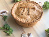 Spicy Potato Pie Crust with Mushroom Broccoli Filling