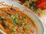 Sorakayi Pulusu | Bottlegourd in Tamarind Gravy