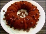 Eggless Wheat Chocolate Chip Cake