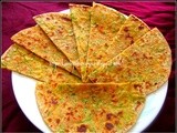 Matar Paneer paratha