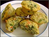 Savory semolina muffins