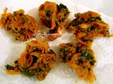 Spinach onion pakora