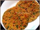 Tofu Spinach Paratha