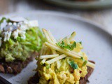 Open faced sandwiches – vegetarian version