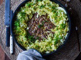 Skillet meatloaf with sauteed cabbage