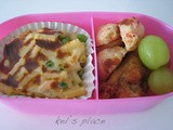 Baked Cheese & Cream of Mushroom Pasta Bento (376)