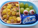 Braised Potatoes with Minced Pork Bento (396)