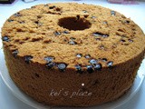 Chocolate Chip Chiffon Cake