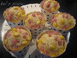 Ham & Corn Steamed Cake