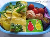 Potato & Broccoli Frittata Bento (384)