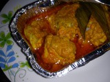 Baked curry chicken in foil