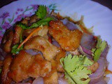 Black pepper pork slices