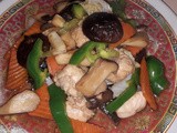 Braised soy chicken with mushrooms