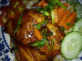 Caramelised black pepper fish sauce chicken