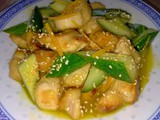 Chicken cucumber with orange sauce