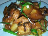 Chinese styled glazed pork belly