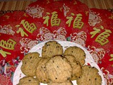 Cny 2021 - eggless sesame seeds oatmeal cookies