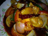 Ezcr#16 - stir fried chicken with dried chillies [‘kung pao’ chicken]