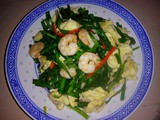 Ezcr #2 – stir fry chives with prawns and eggs