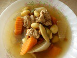 Ezcr#51 - thermal cooker - gingko, carrots and pork ribs soup