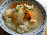 Fish maw soup [nyonya hu pioh t'ng]