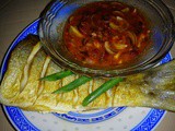 Fried Fish with Lum Chut