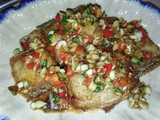 Fried fish with tasty sauce