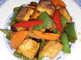 Fried peppers with beancurd