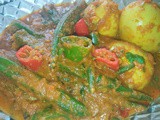 Indian egg curry with okra
