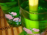 Lemongrass, ginger and pandan drink