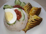 Nasi lemak [coconut milk rice]