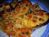 Pan Fried Salmon With Tasty Onion Salad