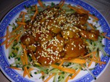 Pan fried sesame pork