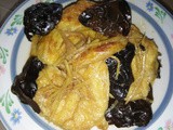 Pan fry tau pau with black fungus