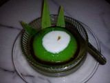 Pandan sago gula melaka pudding