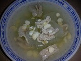 Pork, almonds and melon soup