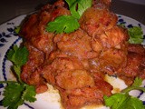 Red yeast rempah chicken