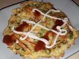 Rice and vege pancake