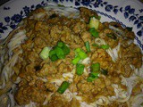 Spicy noodles with minced meat sauce