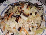 Stir cabbage with tau pau