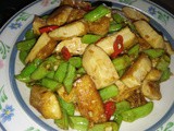 Stir fry french beans in fragrant sauce
