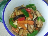 Stir fry tofu with mushrooms