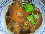 Thermal cooker - braised pork hock with sweet bean paste