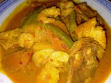 Vegetable curry with salted fish [kiam hu kut gulai]