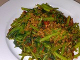 Vegetarian sambal kangkong