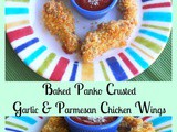 Baked Panko Garlic Parmesan Chicken Wings