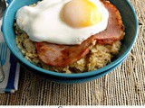 Savory Oatmeal: Ham & Eggs