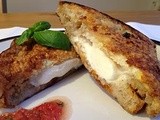 Fried mozzarella sandwich