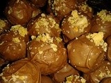 Hazelnut praline truffles